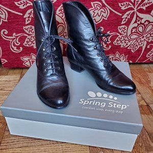 Black Leather Boots - versatile cuff/no cuff option